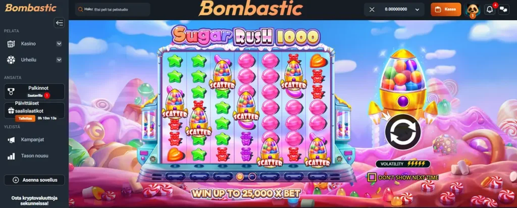Bombastic Casino free spins
